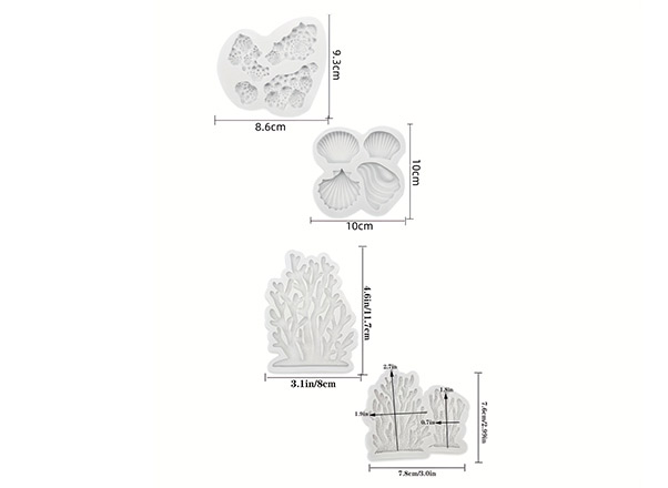 Seagrass coral molds