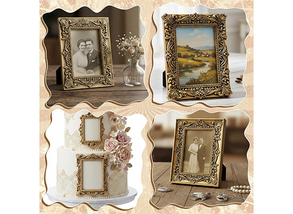 Beige photo frame molds