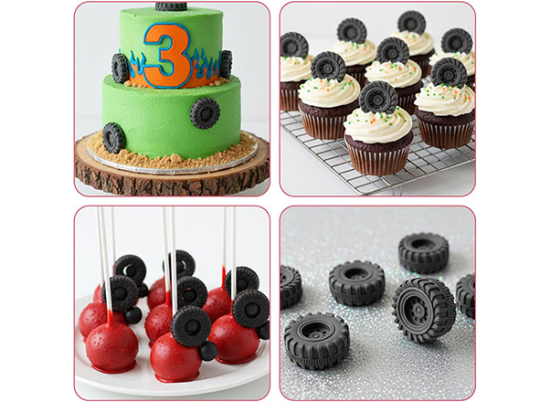 Pieces of car tire molds