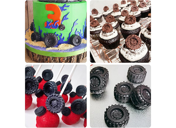 Pieces of car tire molds