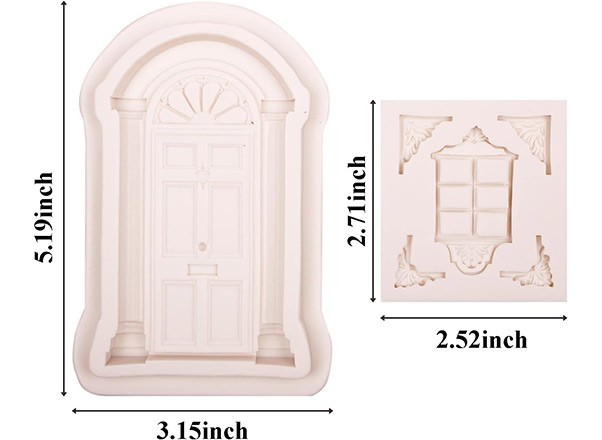 Pieces of door and window molds